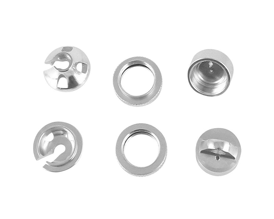 Hot Racing Aluminum Shock Upgrade Kit for Traxxas GTR Shocks (Silver)