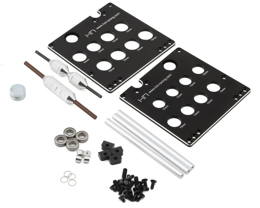Hot Racing Dual System Wheel Balancer & Shock Stand