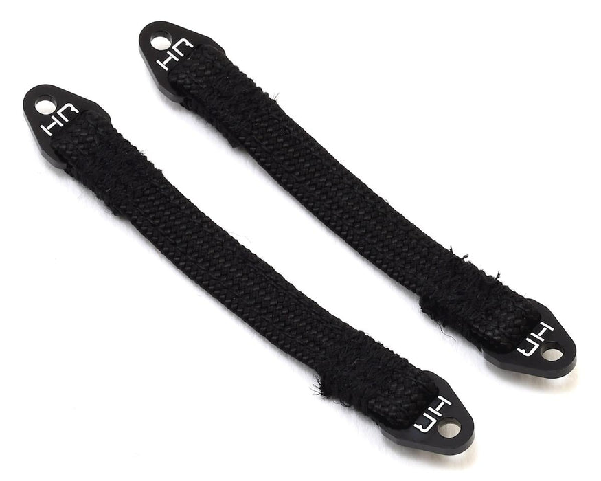Hot Racing 80mm Suspension Travel Limit Straps (2) (Black)