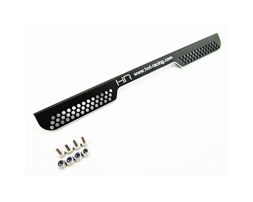 Hot Racing Aluminum Rear Splash Guard for Traxxas Spartan (Black)
