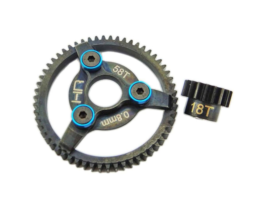 Hot Racing 32P Steel Pinion & Spur Gear Set 18T/58T