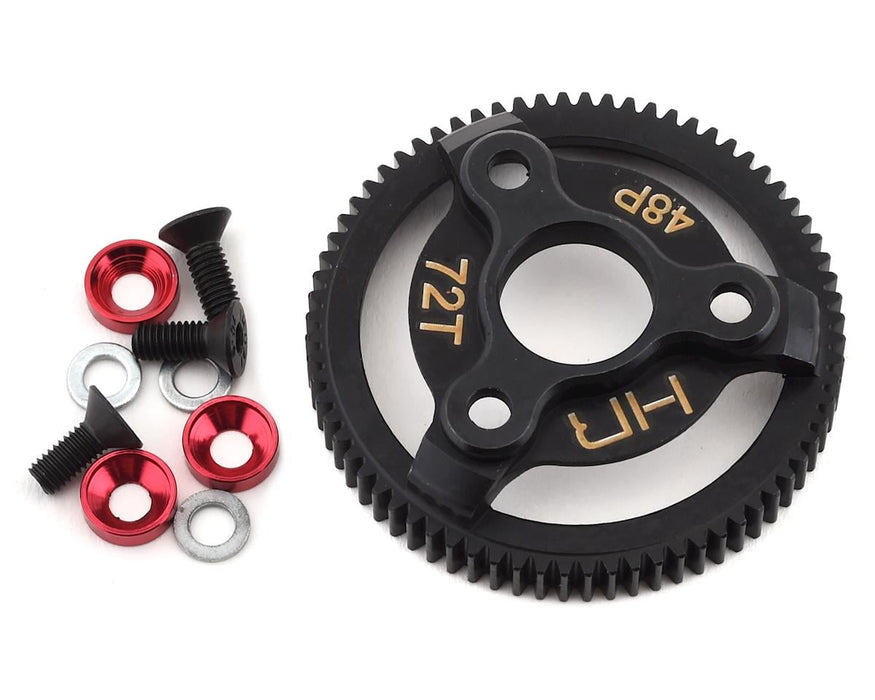 Hot Racing 48P Hardened Steel Spur Gear for Traxxas 2WD (72T)