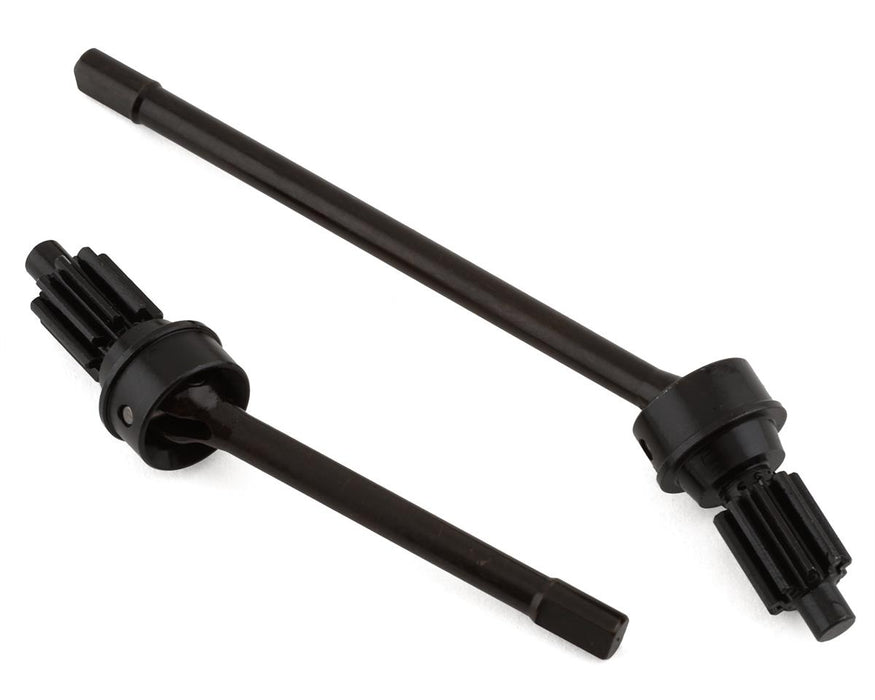Hot Racing S2 Spring Steel Solid Front CV Axle w/Gear for Traxxas TRX-4 (2)