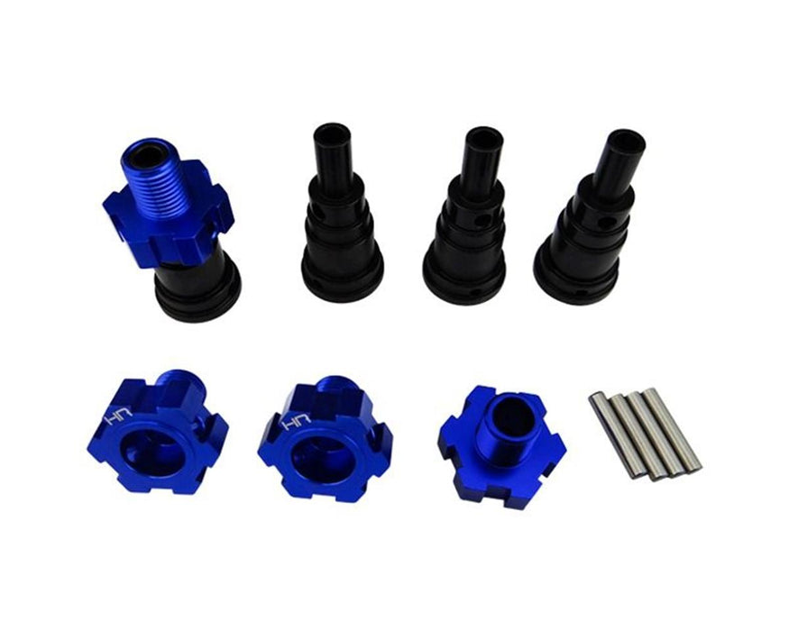Hot Racing Steel Stub Axle w/24mm Wheel Hexes for Traxxas X-Maxx (4)