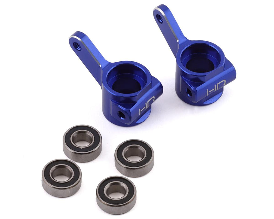 Hot Racing Aluminum Front Knuckle Set for Traxxas 2WD (Blue)