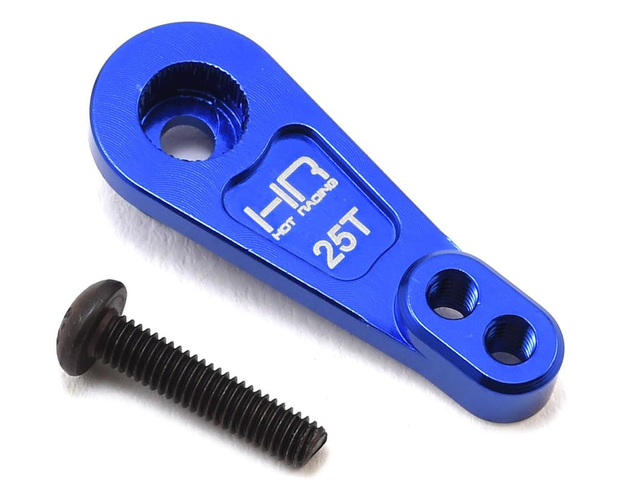 Hot Racing Aluminum Servo Horn for Traxxas TRX-4 (Blue) (25T)