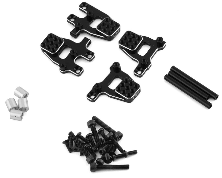 Hot Racing Aluminum Shock Mount Set for Traxxas TRX-4M (Black) (4)