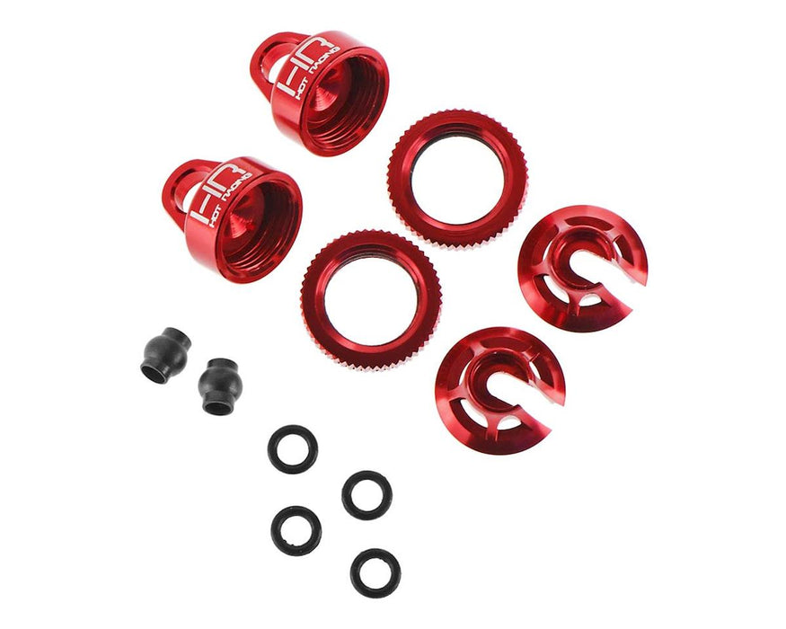 Hot Racing Aluminum Shock Upgrade Kit for Traxxas 1/16 Slash (Red)