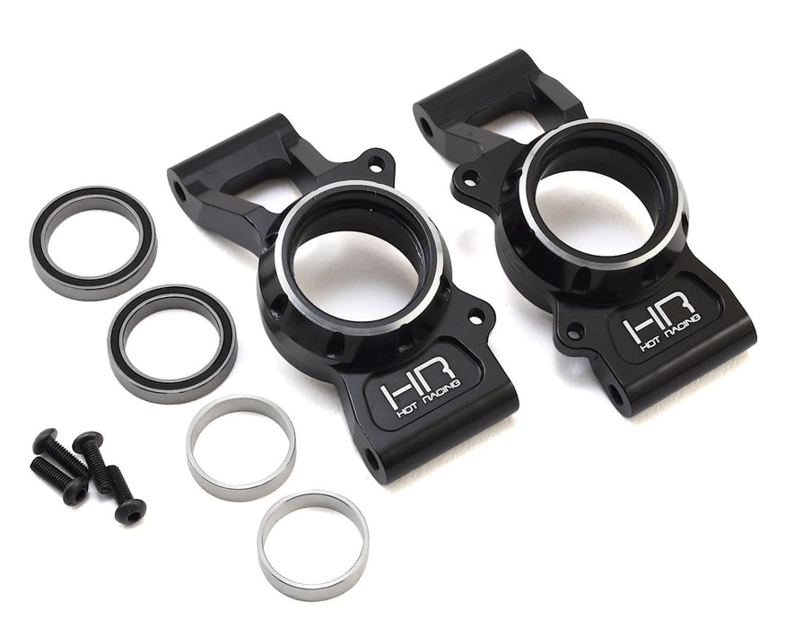 Hot Racing Aluminum Rear Hub Carrier Set for Traxxas X-Maxx (Black)