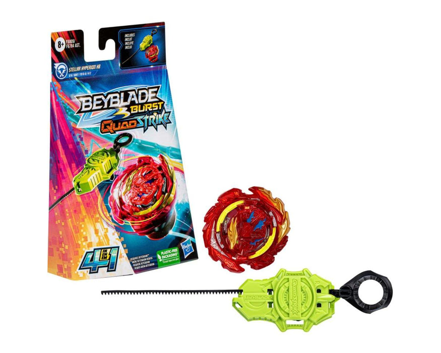 Hasbro Beyblade Burst QuadStrike Stellar Hyperion H8 Starter Pack Toy w/Launcher