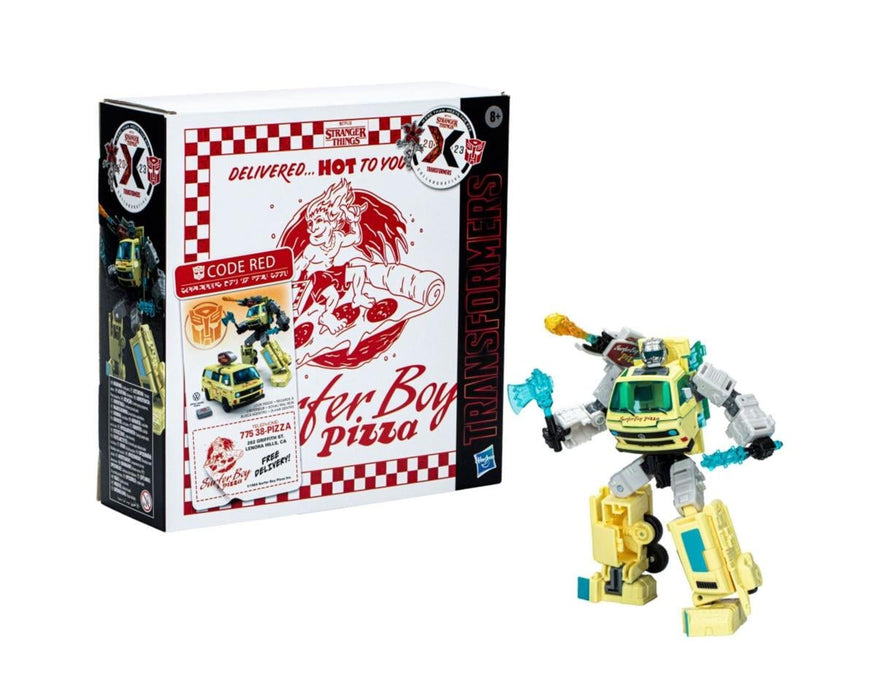 Hasbro Transformers Stranger Things X Code Red Figure (Surfer Boy Pizza)