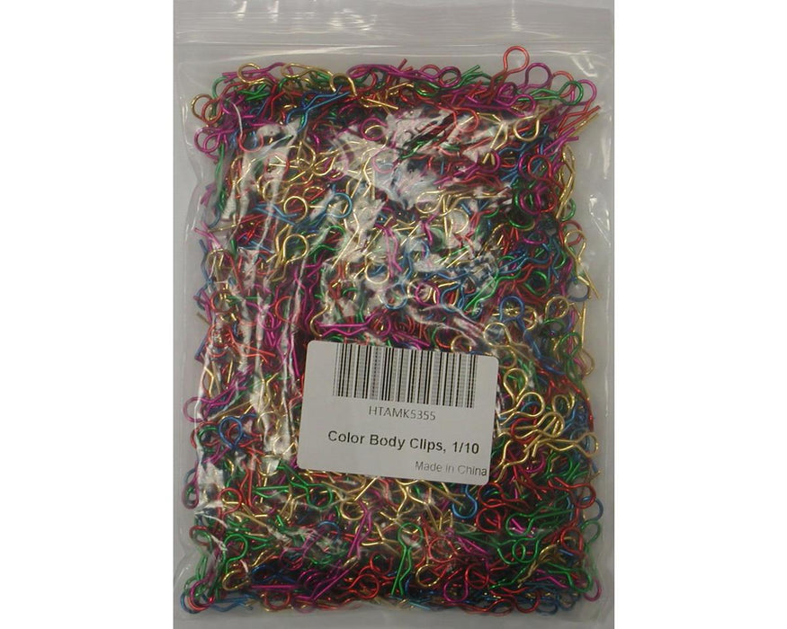 HobbyTown Colored 1/10 Body Clips Bulk Pack