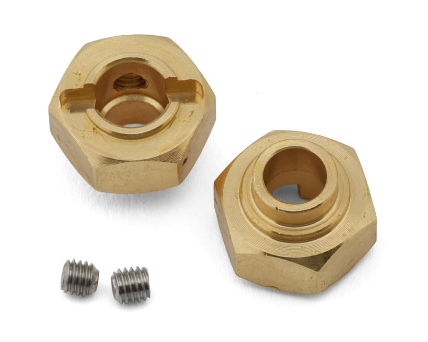 Incision 12mm Brass Hex Adapters (2) (For VP F10 Portal Axles)