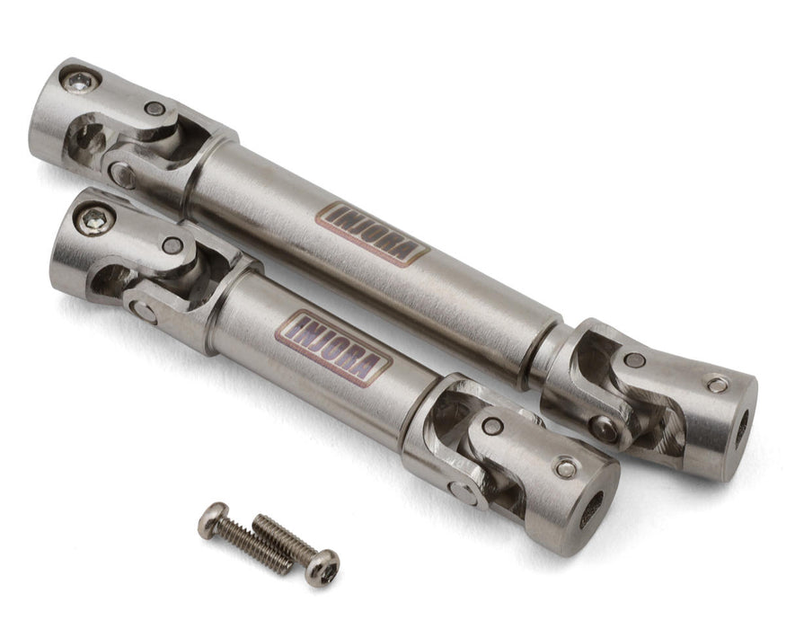 Injora Stainless Steel Drive Shafts Set for Traxxas® TRX4M™ (Defender/Bronco)