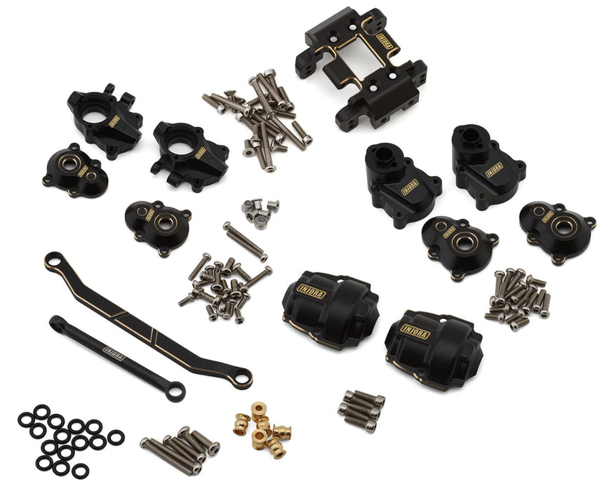 Injora Redcat Ascent-18 5-in-1 Essential Brass Upgrade Parts Combo (Black)