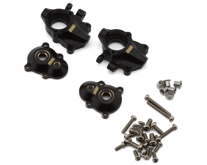 Injora Redcat Ascent-18 Brass Front Portal Covers & Steering Knuckles Set