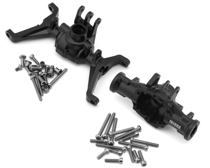 Injora Redcat Ascent-18 Aluminum Front & Rear Portal Axle Housings Set (Black)