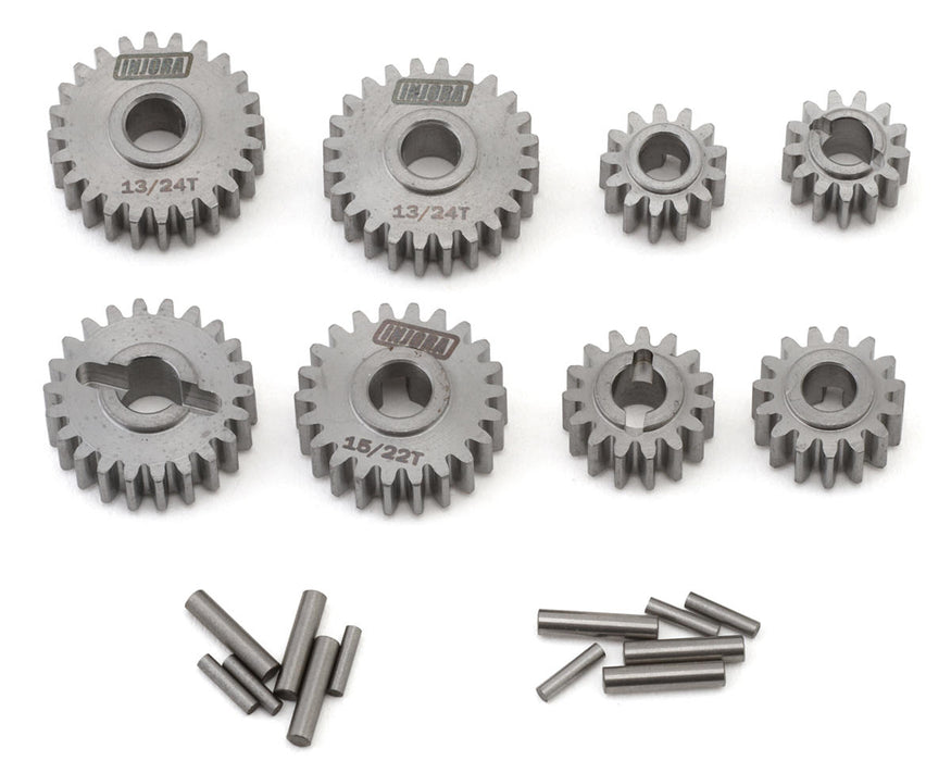 Injora Redcat Ascent-18 Stainless Steel Overdrive & Underdrive Portal Gears Set