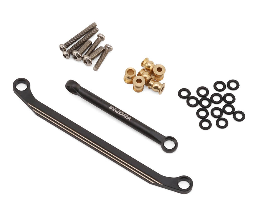 Injora Redcat Ascent-18 Brass Steering Links Set (Black) (11.1g)