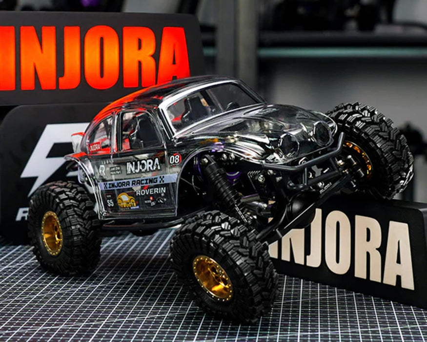 Injora BUG18 Crawler Body Set for Traxxas® TRX-4M™ (Clear) (155mm Wheelbase)