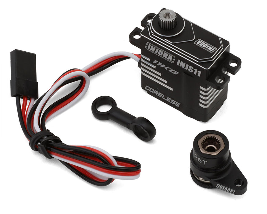 Injora INJS11 Aluminum  High Voltage Micro Servo Set (Grom/NASCAR)