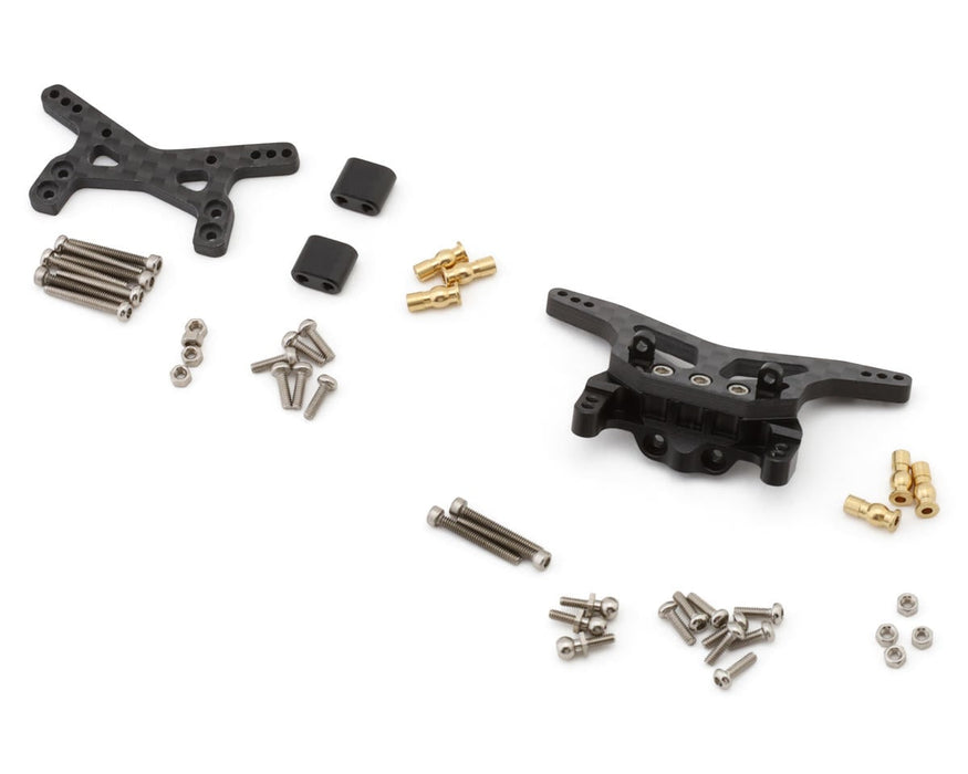 Injora Losi® Micro-B™/T™ Carbon Fiber Front & Rear Shock Tower Set
