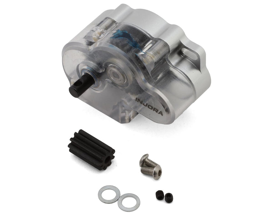 Injora Axial SCX10 II LCG Aluminum Transmission Assembly Set w/Clear Cover