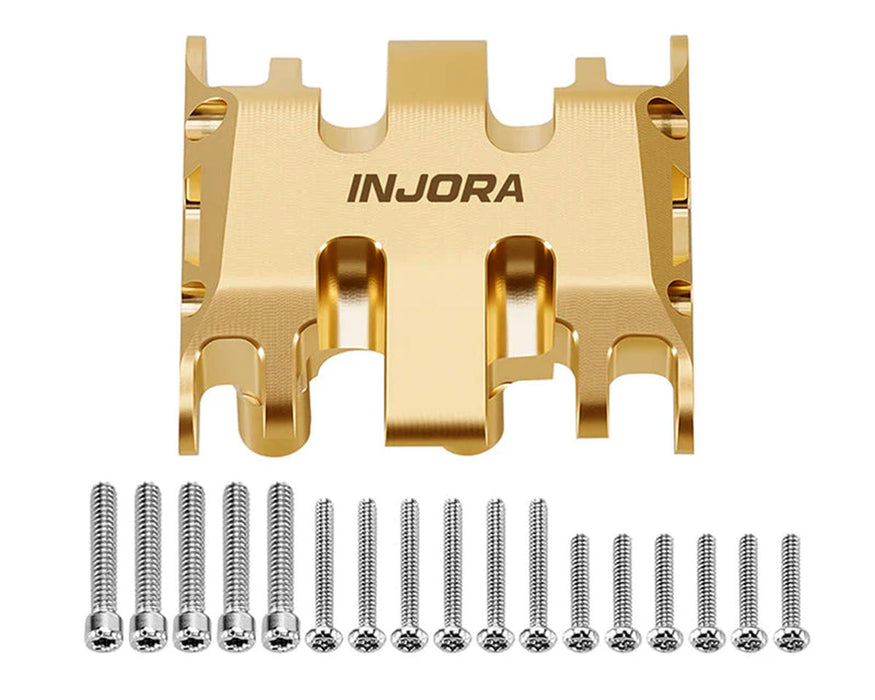 Injora Axial SCX30 Brass Skid Plate (Gold) (17.8g)