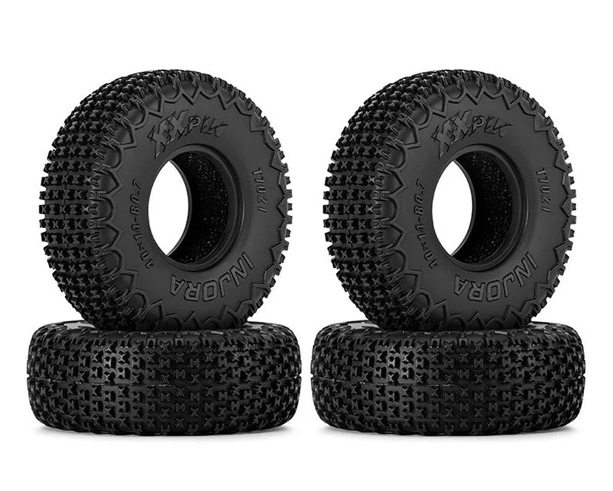Injora Axial SCX30 0.7" XHX Pin Micro Rock Crawler Tires (4) (40mm OD) (S5)