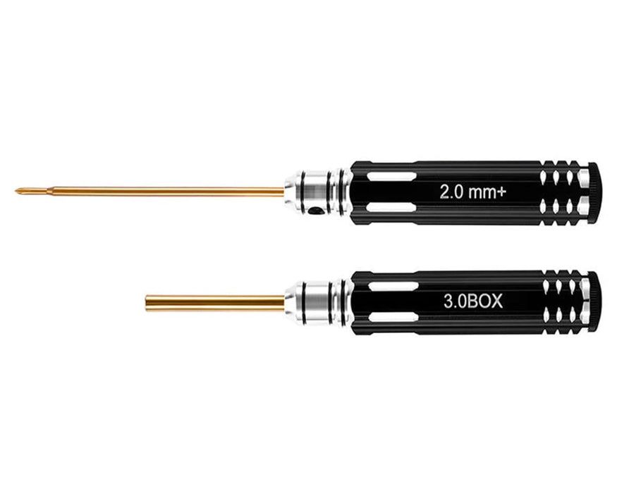 Injora Axial SCX30 Aluminum 2-Piece Metric Screwdriver & Nut Driver Tool Set