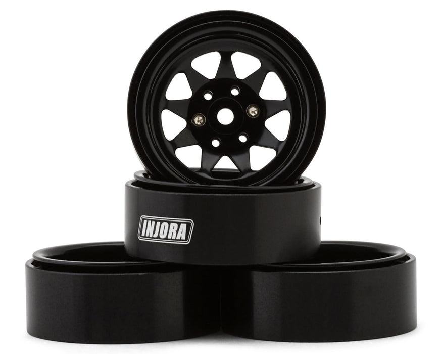 Injora 1.3" Stamped Steel Micro Rock Crawler Beadlock Wheels
