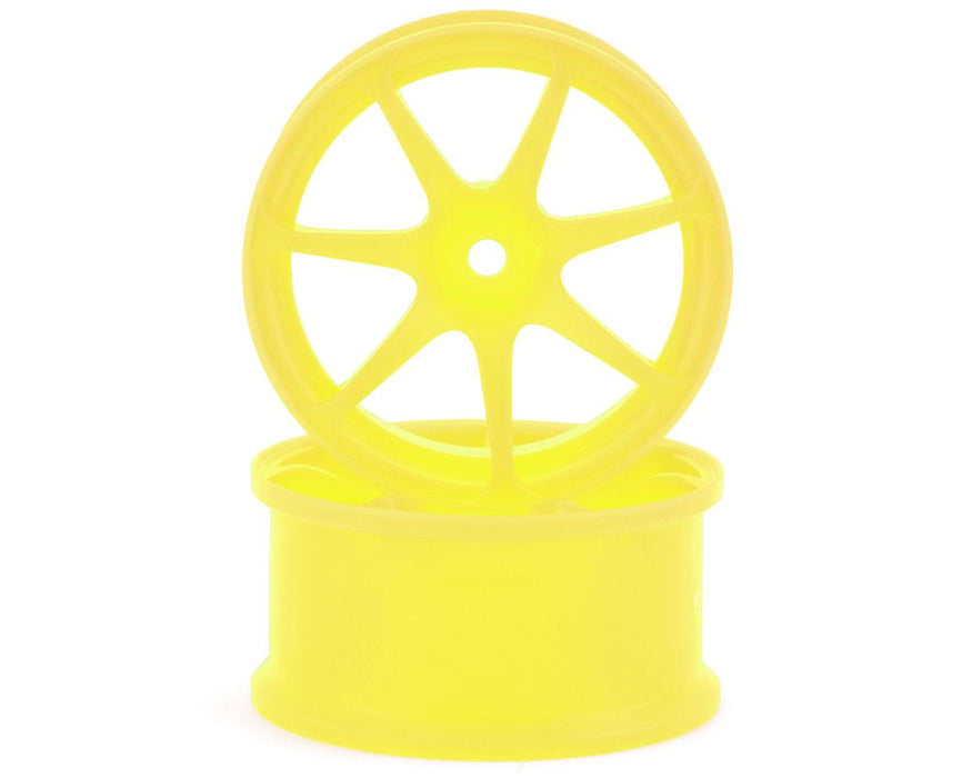 Integra AVS Model T7 High Traction Drift Wheel (Yellow) (2) (5mm Offset)