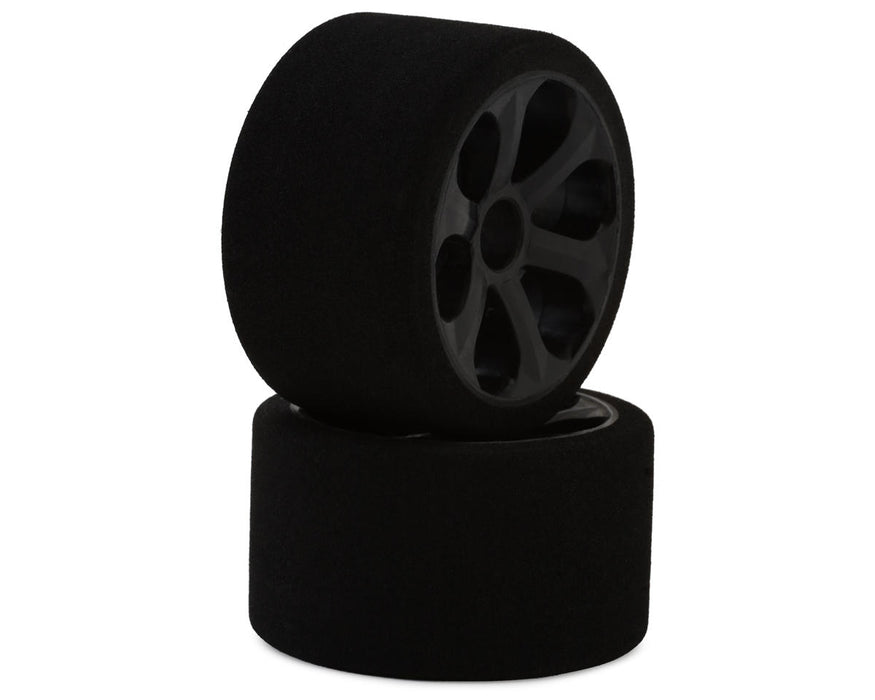 Jaco Prism 1/12 Mounted Foam Front Tires (2) (XX Blue)