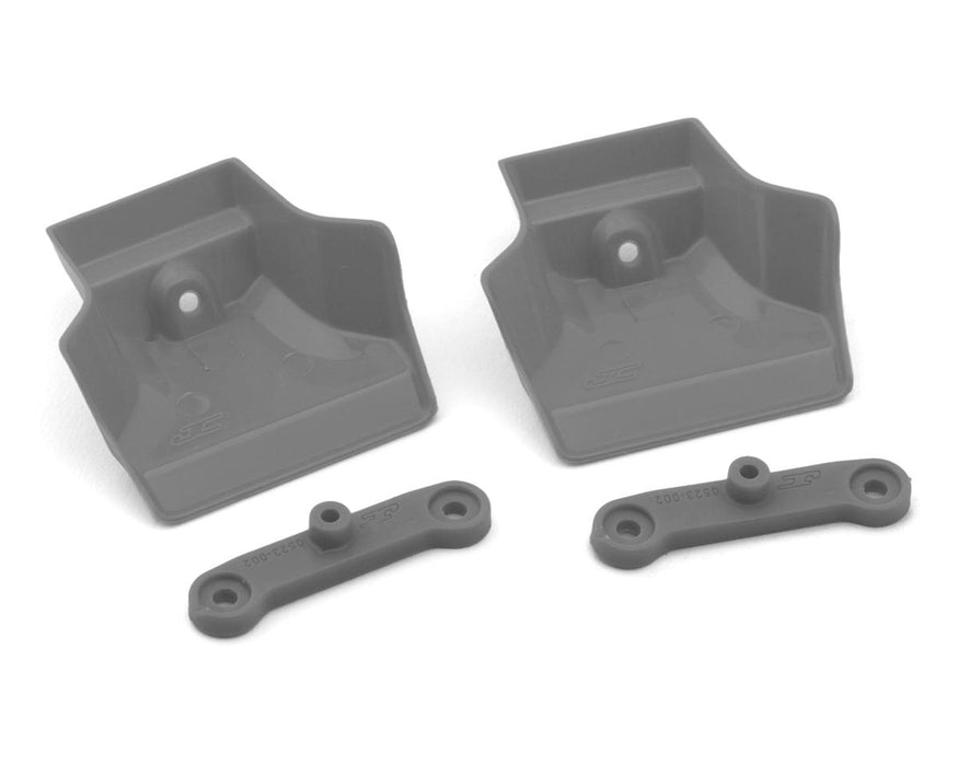 JConcepts XRAY XB8/XB8e 2025 1/8 Molded Front Wings w/Adaptors (Grey) (2)