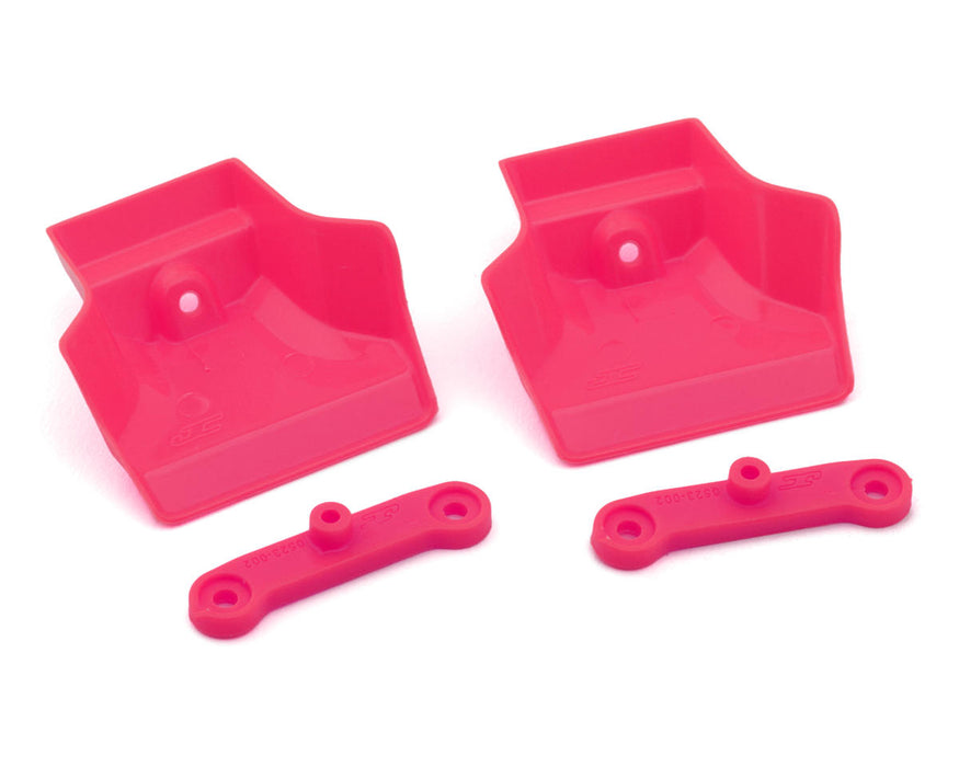 JConcepts XRAY XB8/XB8e 2025 1/8 Molded Front Wings w/Adaptors (Pink)  (2)