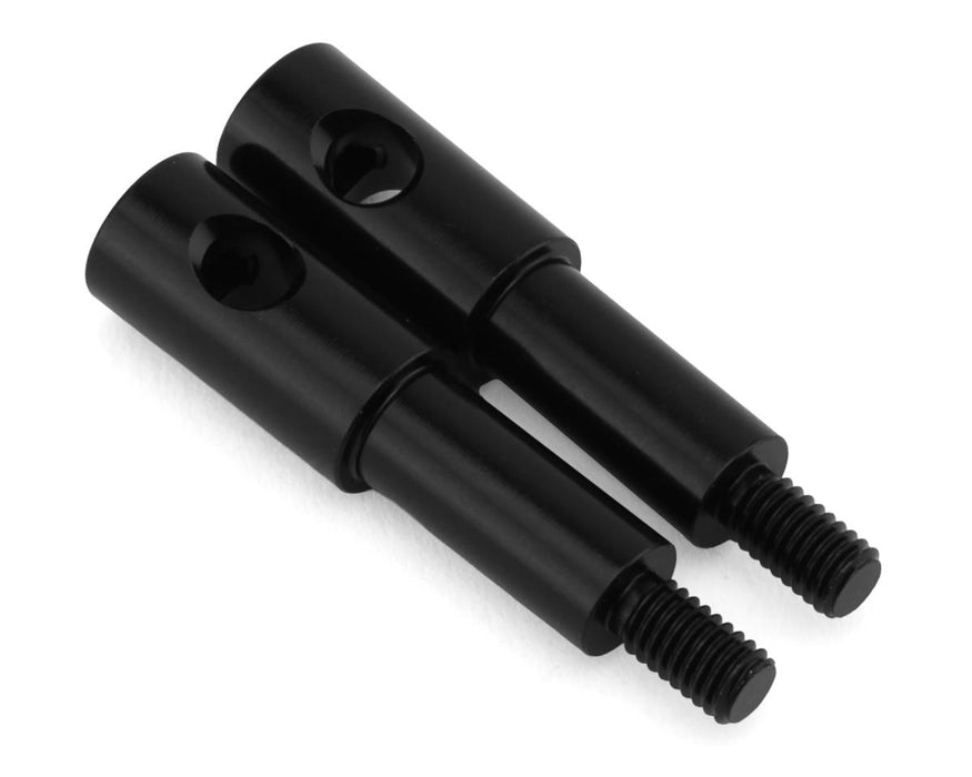 JConcepts RC10B2/RC10B3 Aluminum Standard Front Axles (Black) (2)