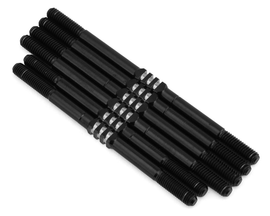 JConcepts RC10T7/SC7 3.5mm Titanium Turnbuckle Set (Black) (6)
