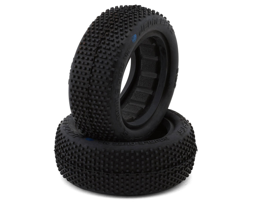 JConcepts Double Dee's V2 2.2" 2WD 1/10 Front Buggy Tires (2) (Blue)