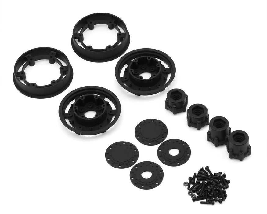 JConcepts 2.4" Tribute Monster Truck Transport Wheels (Black) (2)