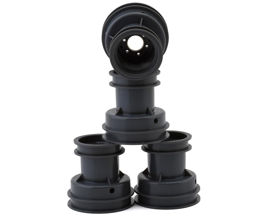 JConcepts Losi Mini LMT Mini Tribute Wheels w/Hex Adaptors (Grey) (4)