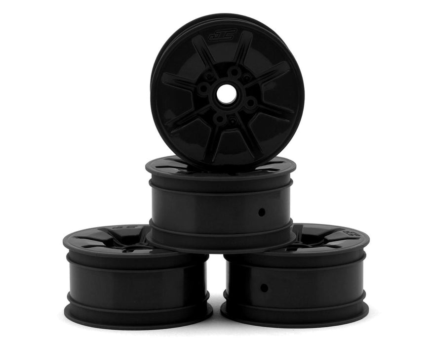 JConcepts RC10T Pioneer 2.2 Narrow Front Wheels (Black) (4)