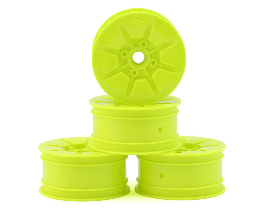 JConcepts RC10T Pioneer 2.2 Narrow Front Wheels (Yellow) (4)