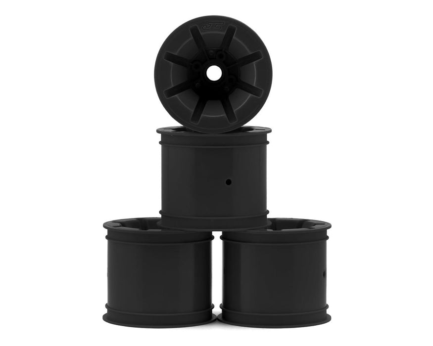 JConcepts RC10T Pioneer 2.2 Bearing Front Wheels (Black) (4)