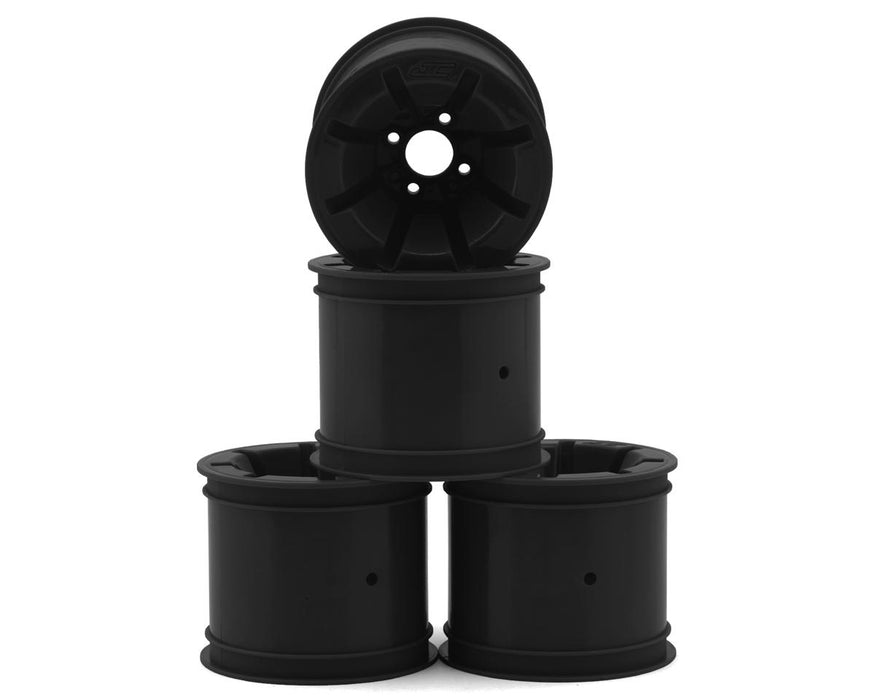 JConcepts RC10T Pioneer 2.2 Rear Wheels w/Adapters (Black) (4)