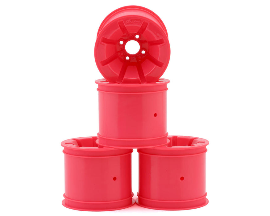 JConcepts RC10T Pioneer 2.2 Rear Wheels w/Adapters (Pink) (4)