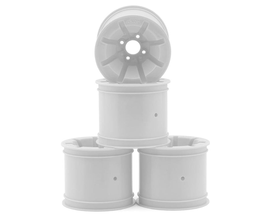 JConcepts RC10T Pioneer 2.2 Rear Wheels w/Adapters (White) (4)