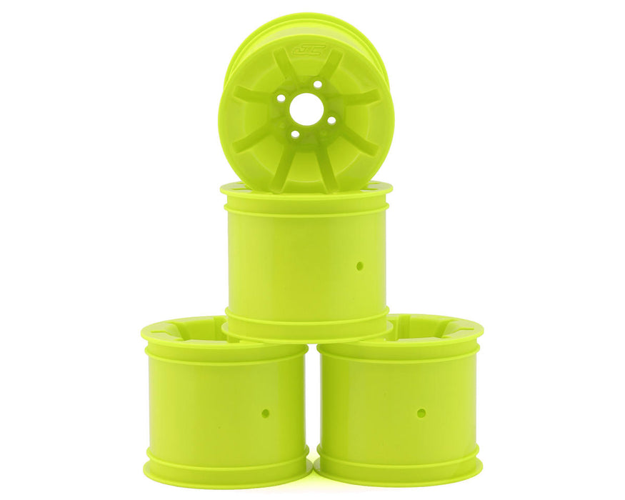 JConcepts RC10T Pioneer 2.2 Rear Wheels w/Adapters (Yellow) (4)