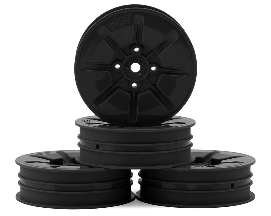 JConcepts Pioneer 2.2 "Slim" Front Wheels (Black) (4) (B7/B6/RB6/SRX2/YZ2)