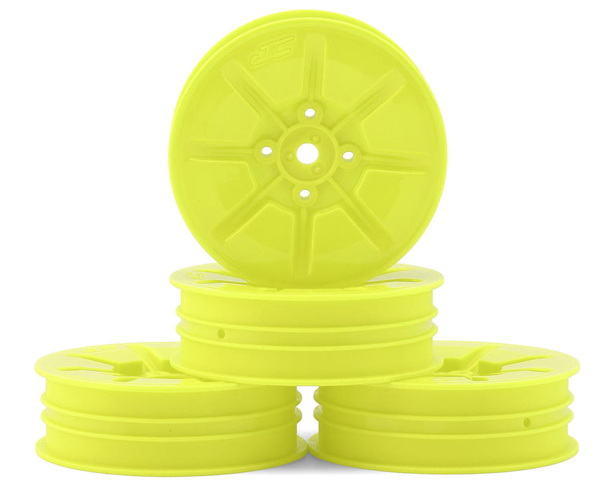 JConcepts Pioneer 2.2 "Slim" Front Wheels (Yellow) (4) (B7/B6/RB6/SRX2/YZ2)