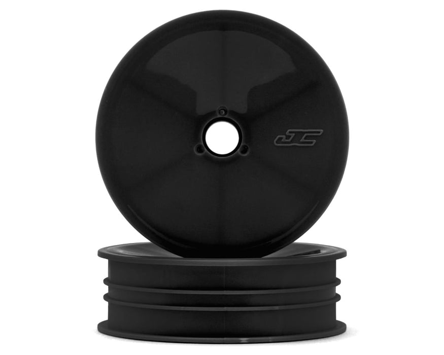 JConcepts RC10 Mono 2.0" Vintage Buggy Front Wheels (Black) (2)
